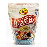 Premium Gold Organic Ground Flax Seed | High Fiber Food | Omega 3 | 4 pounds
