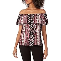 Star Vixen Women's Ruffled Peasant Top