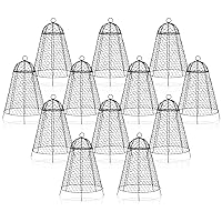 Garden Cloches for Plants Set of 12 Chicken Wire Cloche for Plants Rustproof and Finer Mesh Plant Cages to Protect from Deer and Other Critter in Outdoor Vegetable Garden 20