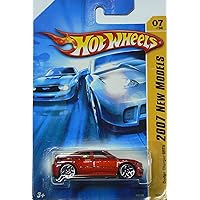 2007 New Models #7 Dodge Charger SRT8 Copper Red Body With Orange Spoiler #2007-7 Collectible Collector Car Mattel Hot Wheels