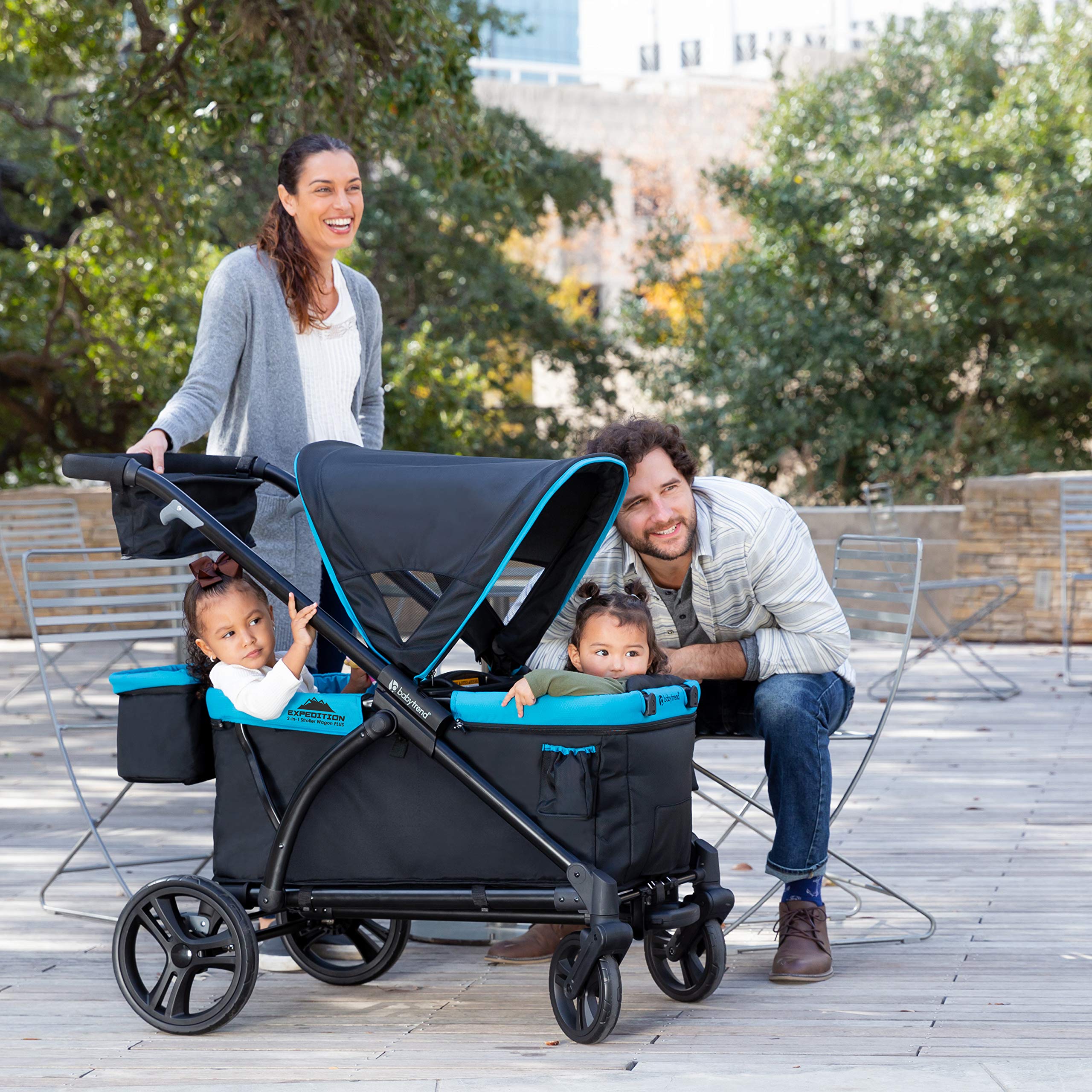 Baby Trend Expedition 2-in-1 Stroller Wagon Plus, Ultra Marine