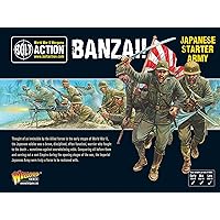Bolt Action Banzai Japananese Starter Army Pack 1:56 WWII Military Wargaming Plastic Model Kit