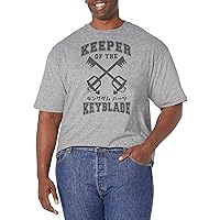 Disney Big & Tall Kingdom Hearts Keyblade Keeper Men's Tops Short Sleeve Tee Shirt