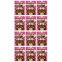Animated Bear Face Mask: Infused with Hydrating Watermelon for Intense Moisture, Collagen Boost & Antioxidant Benefits; Whimsical Design, Made in Korea – Set of 12