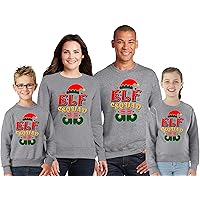 TEEAMORE Christmas Elf Squad Matching Elf Family Merry Xmas Sweatshirt