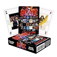 AQUARIUS AC/DC Playing Cards - ACDC Themed Deck of Cards for Your Favorite Card Games - Officially Licensed AC/DC Merchandise & Collectibles - Poker Size with Linen Finish