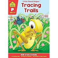 School Zone - Tracing Trails Workbook - 32 Pages, Ages 3 to 5, Preschool, Pre-Writing, Intro to Shapes, Alphabet, Numbers, and More (School Zone Little Hand Helper™ Book Series) School Zone - Tracing Trails Workbook - 32 Pages, Ages 3 to 5, Preschool, Pre-Writing, Intro to Shapes, Alphabet, Numbers, and More (School Zone Little Hand Helper™ Book Series) Paperback