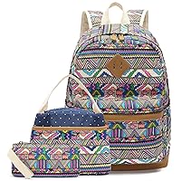 Travel Laptop Backpack School backpack for Teen Girls Women Kids School Bags College Bookbag with Lunch Bag and Pencil Case