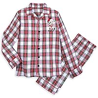 Disney Mickey Mouse Holiday Plaid PJ Set for Boys