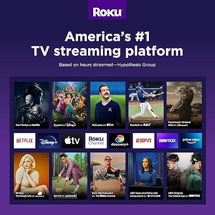 Roku Streaming Stick 4K | Portable Roku Streaming Device 4K/HDR/Dolby Vision, Roku Voice Remote, Free & Live TV