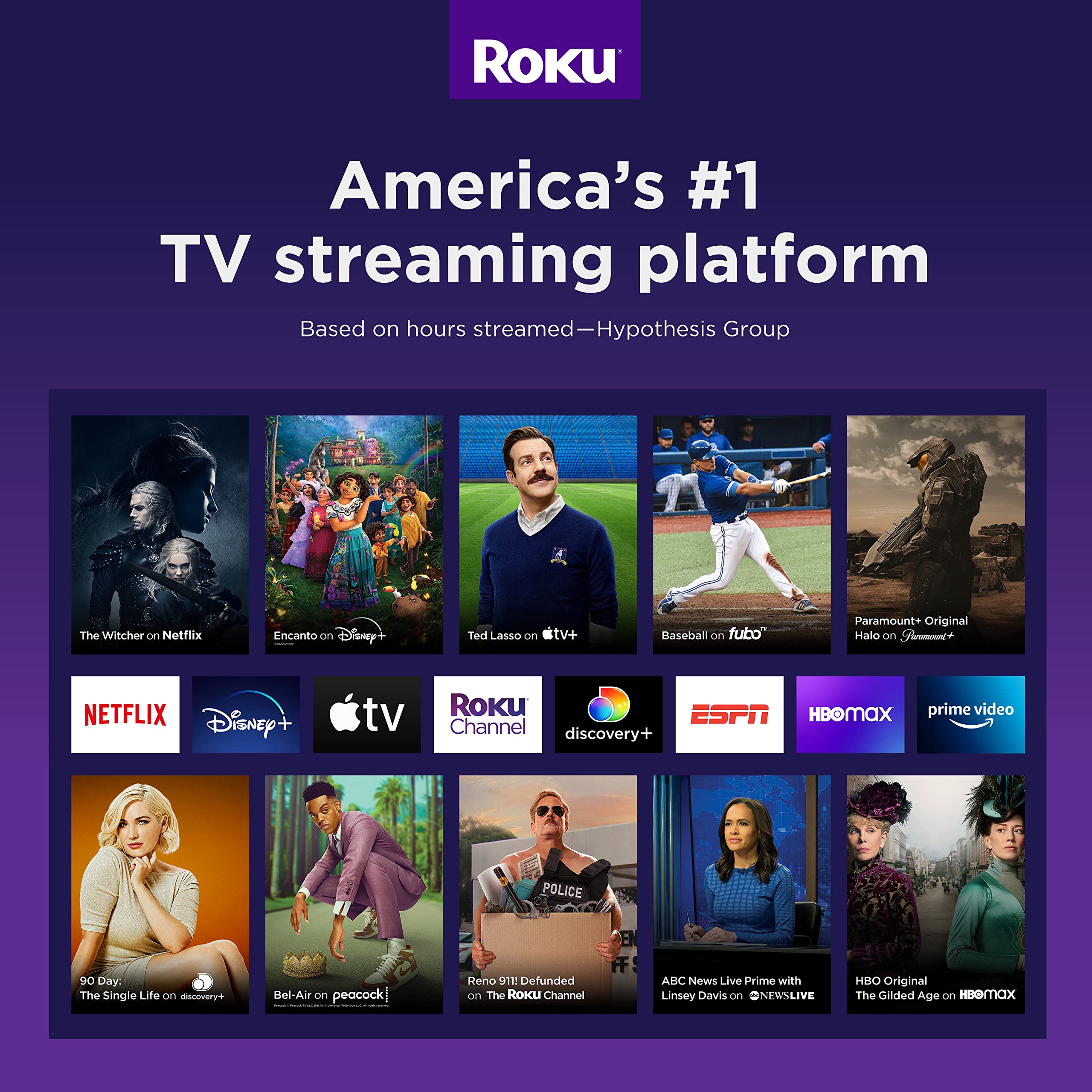 Roku Express 4K+ 2021 | Streaming Media Player HD/4K/HDR with Smooth Wireless Streaming and Roku Voice Remote with TV Controls, Includes Premium HDMI Cable (Renewed), Black