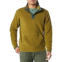 Amazon Essentials Men's Snap-Front Pullover Polar Fleece Jacket-Discontinued Colors