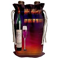 3dRose Taiche - Greeting Card - Halloween - Bring Out The Boos- halloween, halloween party, halloween party invites, party invites - Wine Bag (wbg_78701_1)