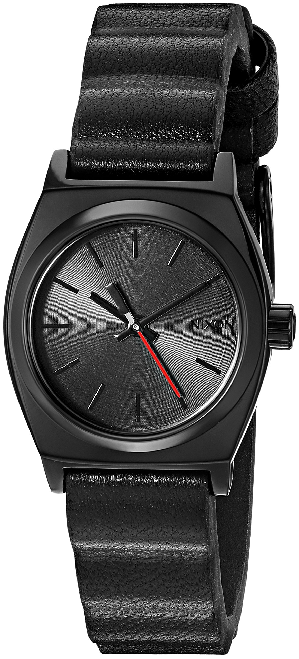 Nixon Women's Quartz Stainless Steel and Leather Watch, Color:Black (Model: A509SW2244-00)