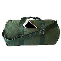 Round Duffel Sports Bags, Travel Bag, Heavy Duty Bag, Gym Fitness Bag-for Men & Women (Green) small-medium