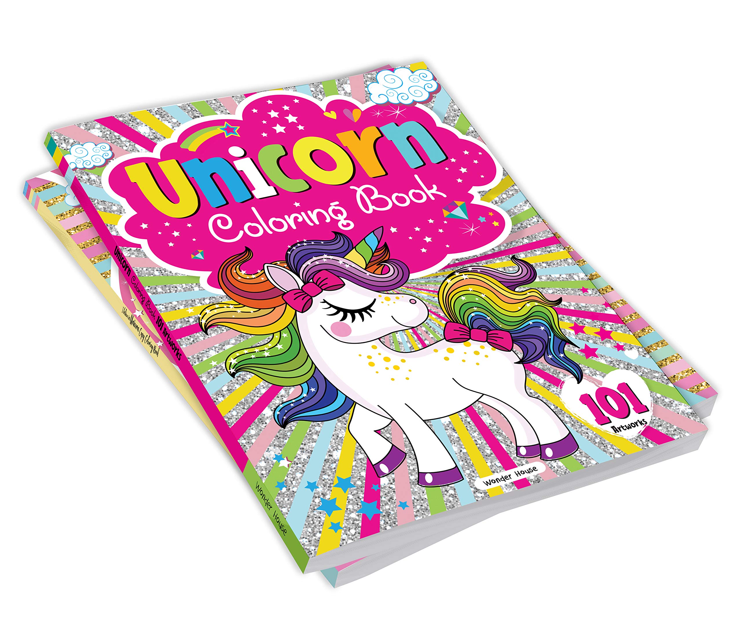 101 Unicorn Colouring Book: Fun Activity Colouring Book For Children