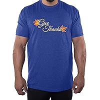 Give Thanks Man's Shirts, Funny Graphic Tees, Thanksgiving Day Gift Man's Shirt