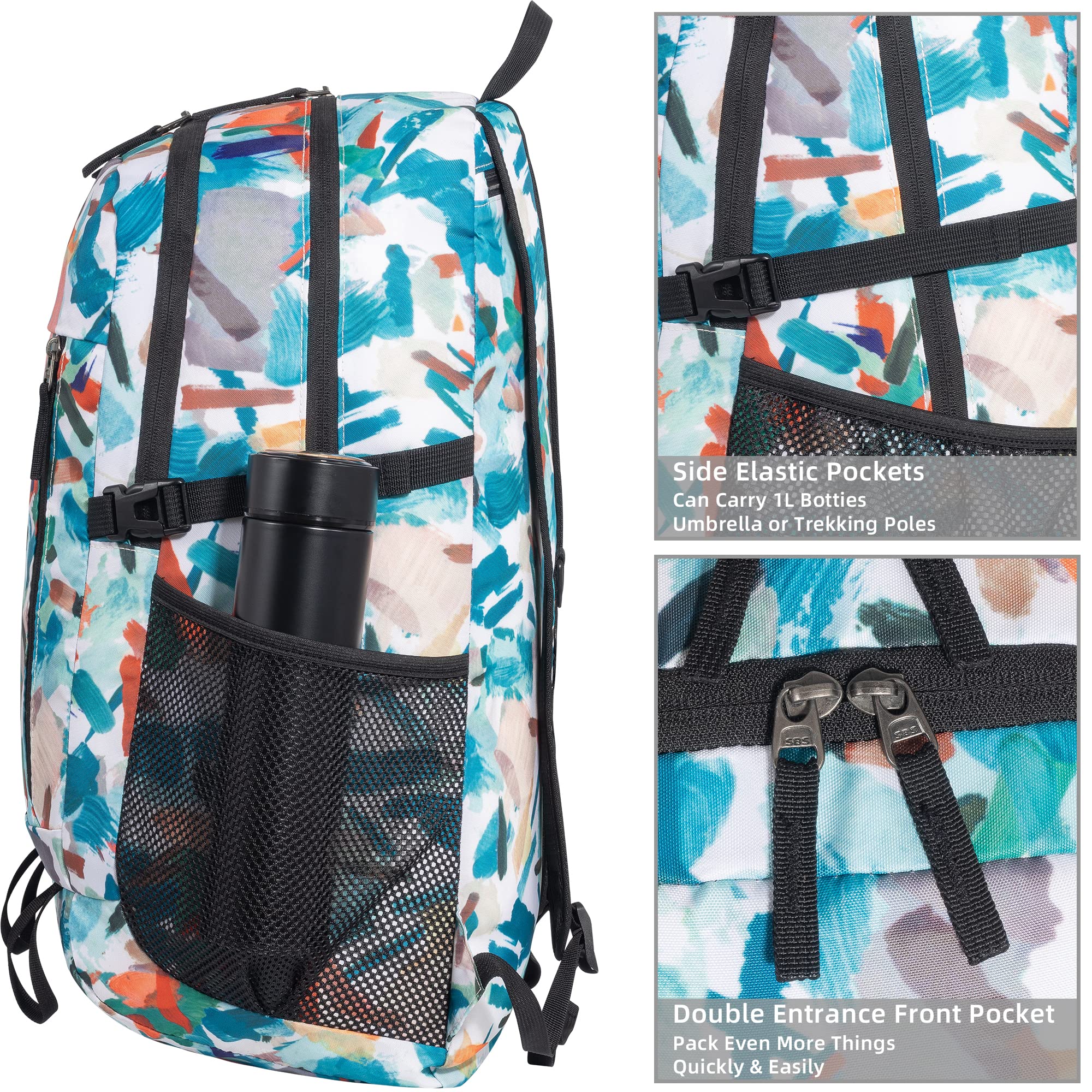 TOMULE Camping Hiking Daypacks, 40L Lightweight Packable Hiking Backpack Travel Backpack for Women Men