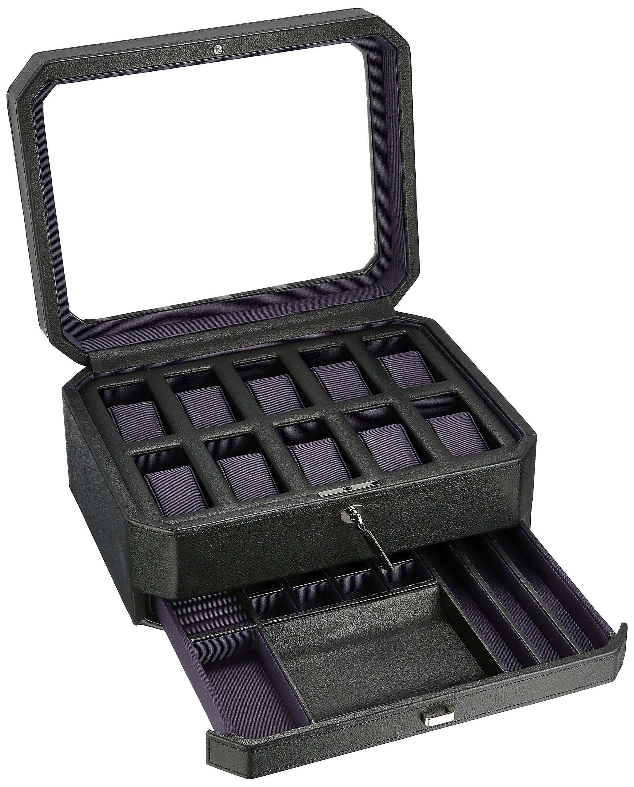 Windsor 10 Piece Watch Box with Drawer by Wolf