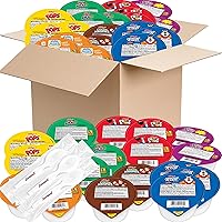 Cold Breakfast Cereal Variety Pack, 19 Mini Single Serve Size, Kids Snacks, On the Go Instant Cereal Cups Assortment, Apple Jacks, Krispies, Froot Loops, Corn Pops and More Plus Zompo-Z Spoons