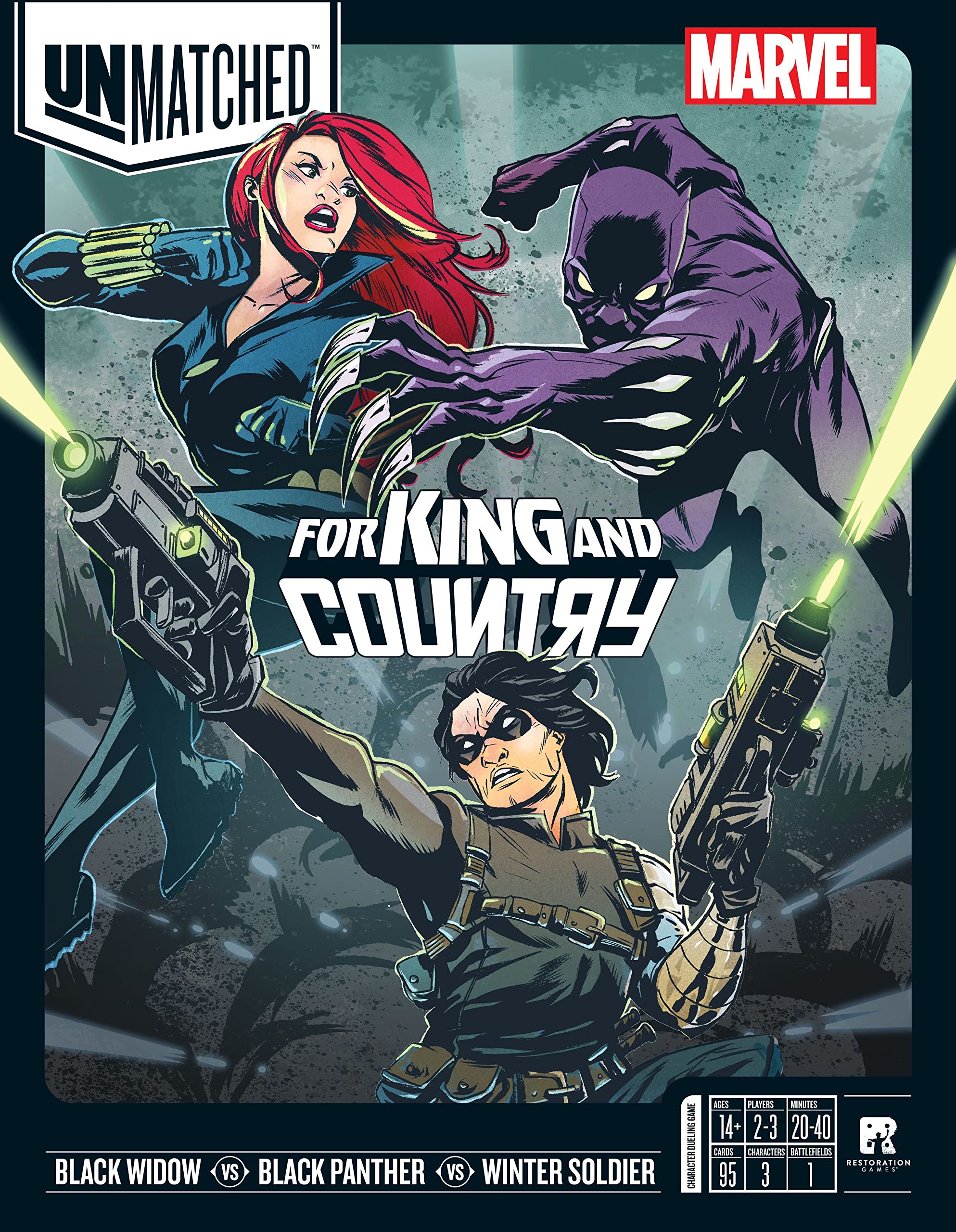 Restoration Games Unmatched: Marvel - for King and Country