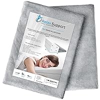 Wedge Pillow Short Plush Gray Cover – Washable and Breathable Bed Wedge Pillow Case for RS6 Wedge Pillow - ONLY Matches with 25x25x12 inches RS6 Wedge Pillow with 3-in-1 Technology Adjustable Pillow…