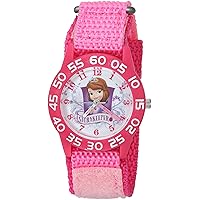 DISNEY The Princess & The Frog Kids' WDS000266 Princess Sofia Analog Display Analog Quartz Pink Watch