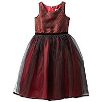 Girls 7-16 Jacquard And Tulle Dress