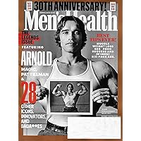 Men's Health Magazine November 2018 ARNOLD SCHWARZENEGGER Cover, 30th Anniversary Issue, Pat Tillman, Magic