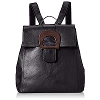 Navre A133 Genuine Leather Backpack Black