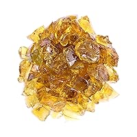 Hiland RGLASS-CN Pit Fire Glass i n Chesnut, Extreme Tempature Rating, Good for Propane or Natural Gas, 10 Pounds, 10 lb, Chestnut