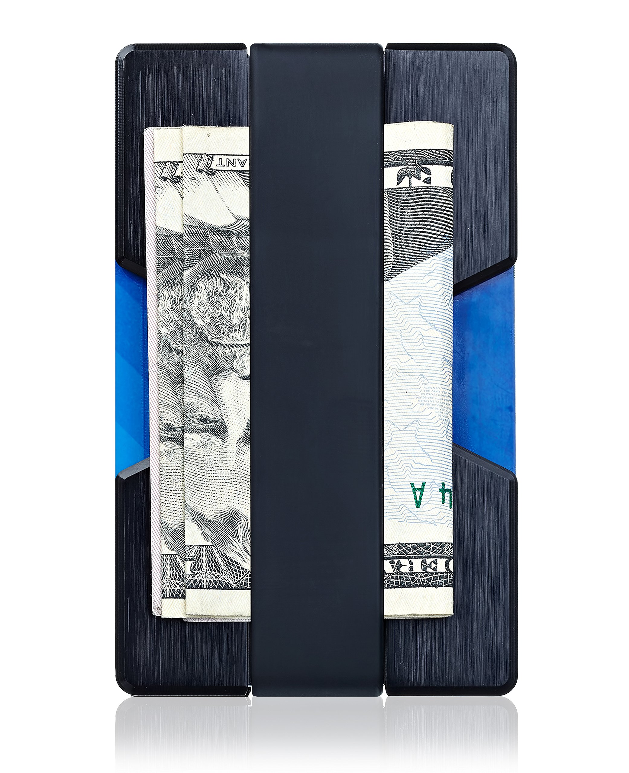 ROCO MINIMALIST Aluminum Slim Wallet RFID BLOCKING Money Clip - No.2