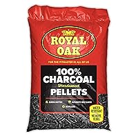 100 Percent Charcoal Hardwood Pellets for Real BBQ Flavor, Grilling and Smoking, High Heat, Resists Water, Easy to Clean, 30 Pound Bag