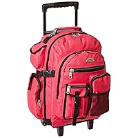Everest Deluxe Wheeled Backpack, Hot Pink, One Size