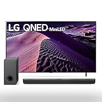 LG 75-inch Class QNED85 Series 4K Smart TV with Alexa Built-in 75QNED85UQA S90QY 5.1.3ch Sound bar w/Center Up-Firing, Dolby Atmos DTS:X, Works w/Alexa, Hi-Res Audio, IMAX Enhanced