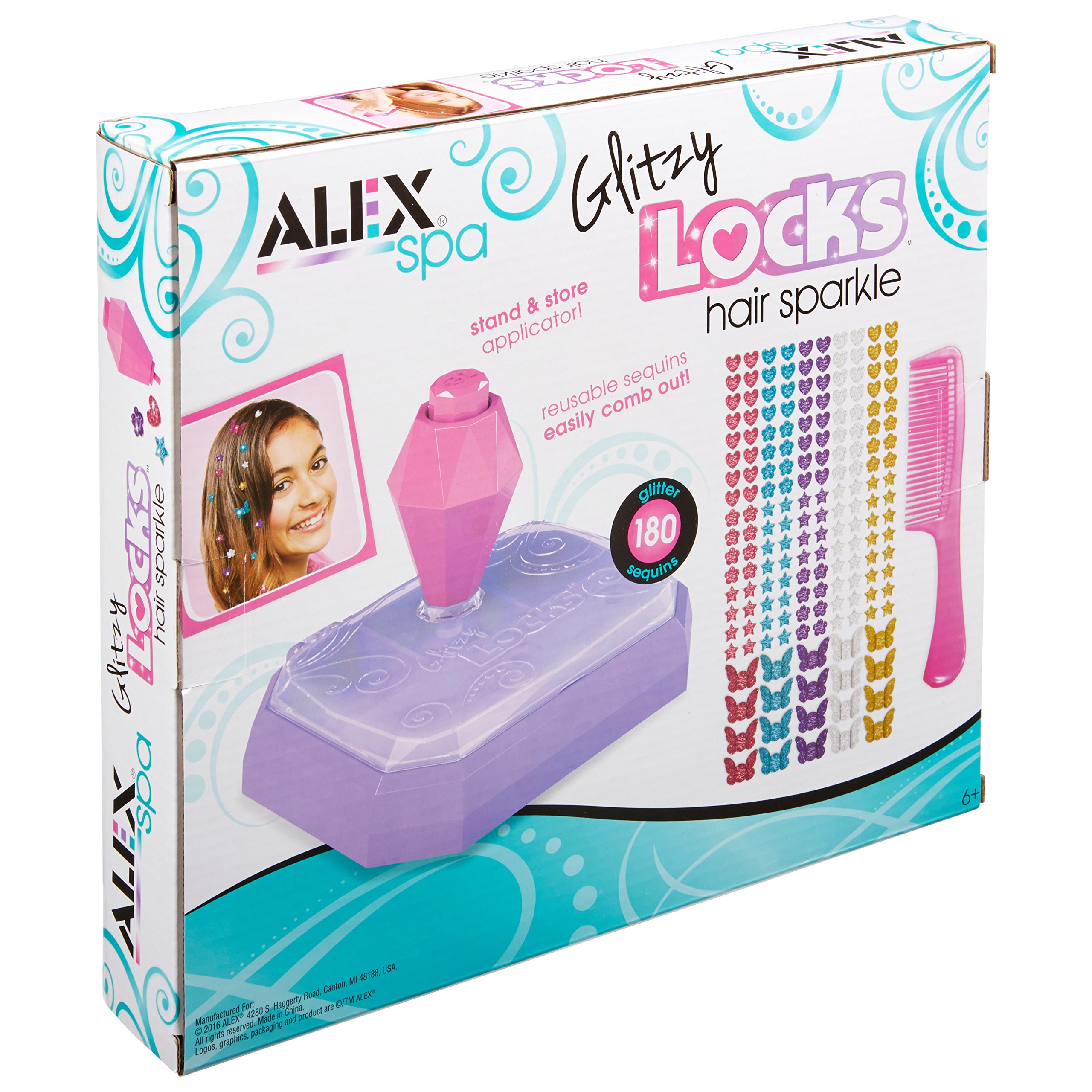 Alex Spa Glitzy Locks Hair Sparkle Girls Fashion Activity