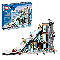 LEGO City Snow Sports Center 60366 Toy Blocks, Present, Town Making, Boys, Girls, 7 Years Old and Up