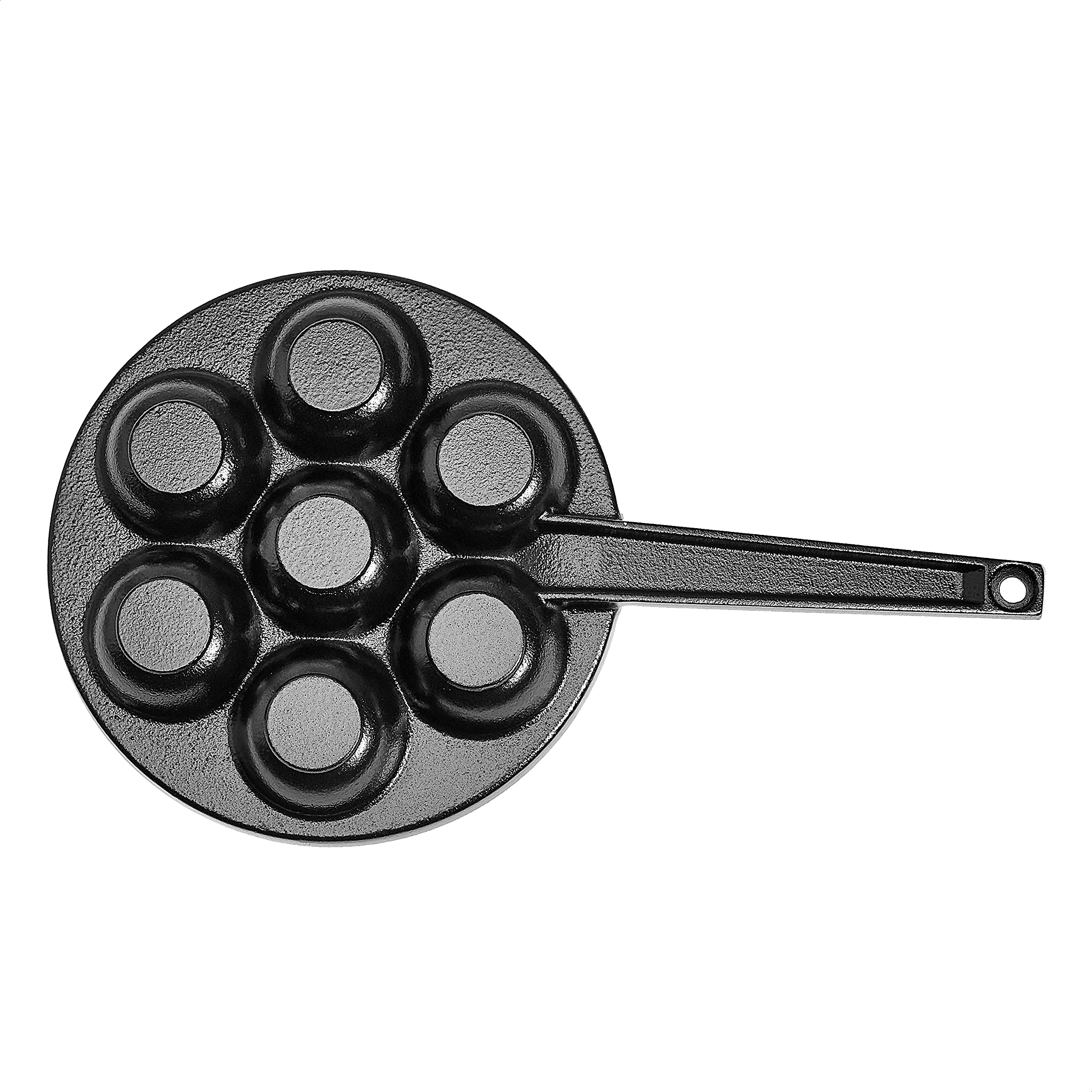 AmazonCommercial Cast Iron Stuffed Pancake Pan Black 8 Inch