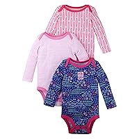 Lamaze Organic Baby Baby Girls' Organic 3 Pack Longsleeve Bodysuits