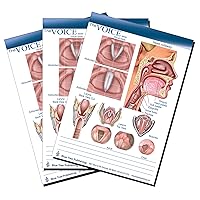 Voice and Larynx Tear Off Tablet-50 Sheets Per Tablet-3 Tablets Per Package-8 1/4