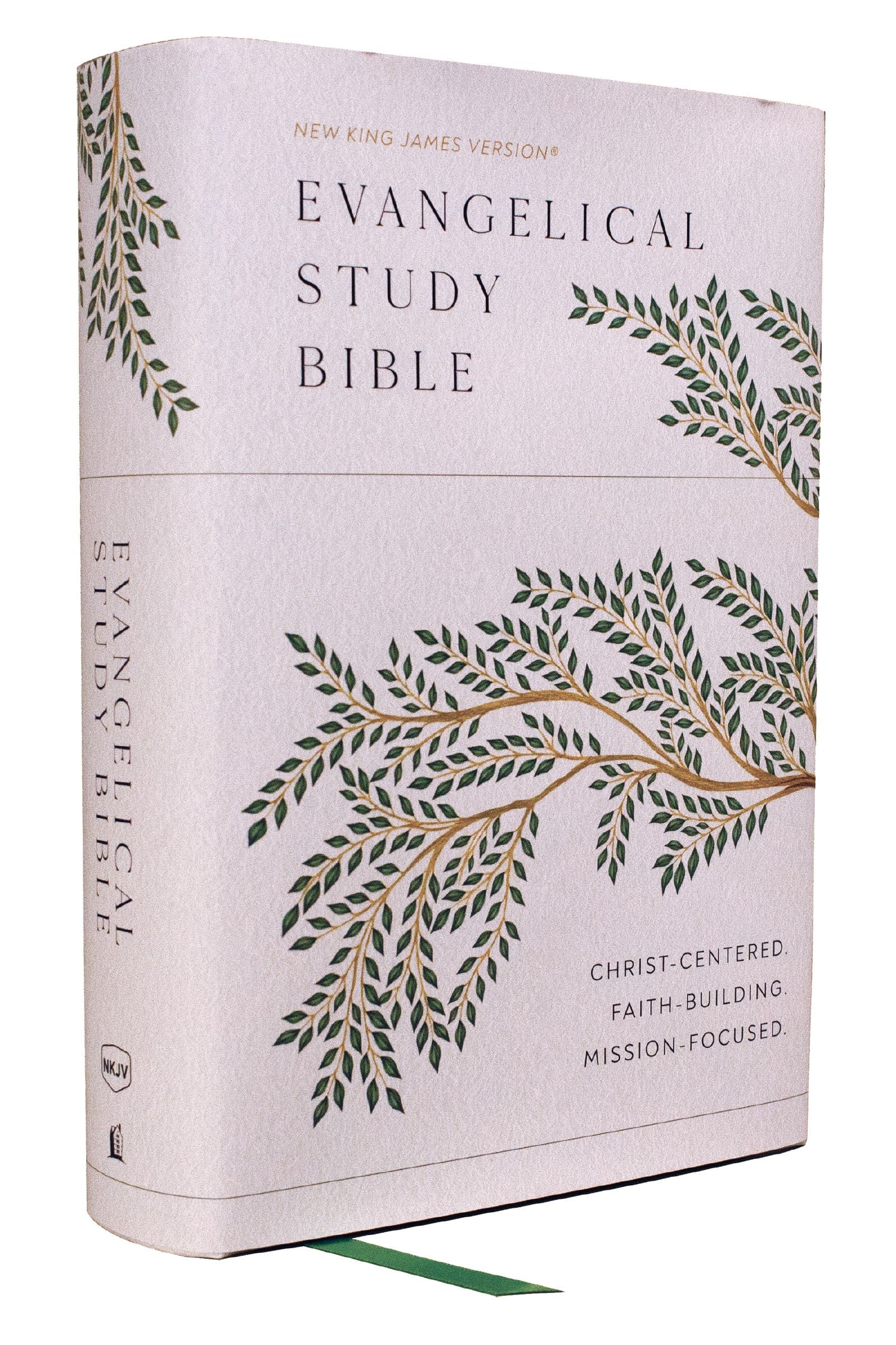 NKJV, Evangelical Study Bible, Hardcover, Red Letter, Comfort Print: Christ-centered. Faith-building. Mission-focused.