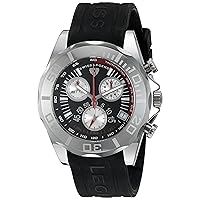 Men's 18010-01 Tungsten Chronograph Black Dial Watch