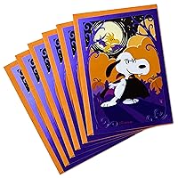 Hallmark Peanuts Halloween Cards (6 cards with Envelopes)