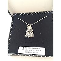 A10 Panda PENDENT REAL 925 sterling silver Necklace Handmade 18 inch chain with prideindetails gift box