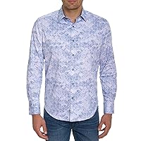 Robert Graham Men Seaport Long Sleeve Button Down Shirt, Multi, Medium