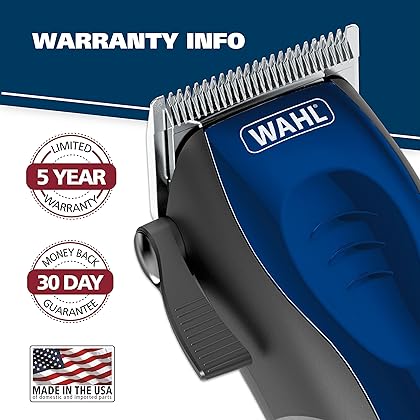 Wahl USA Self Cut Compact Corded Clipper Personal Haircutting Kit with Adjustable Taper Lever, and 12 Hair Clipper Guards for Clipping, Trimming & Personal Grooming – Model 79467
