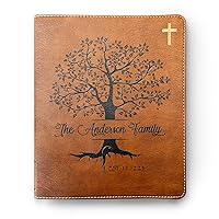 Personalized Family Bible | Custom NIV Family Tree Journaling Bible | Engraved Bible Wedding Bible Christian Gifts Family Bible for Wedding