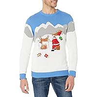 Blizzard Bay Men's Ugly Christmas Sweater Reindeer