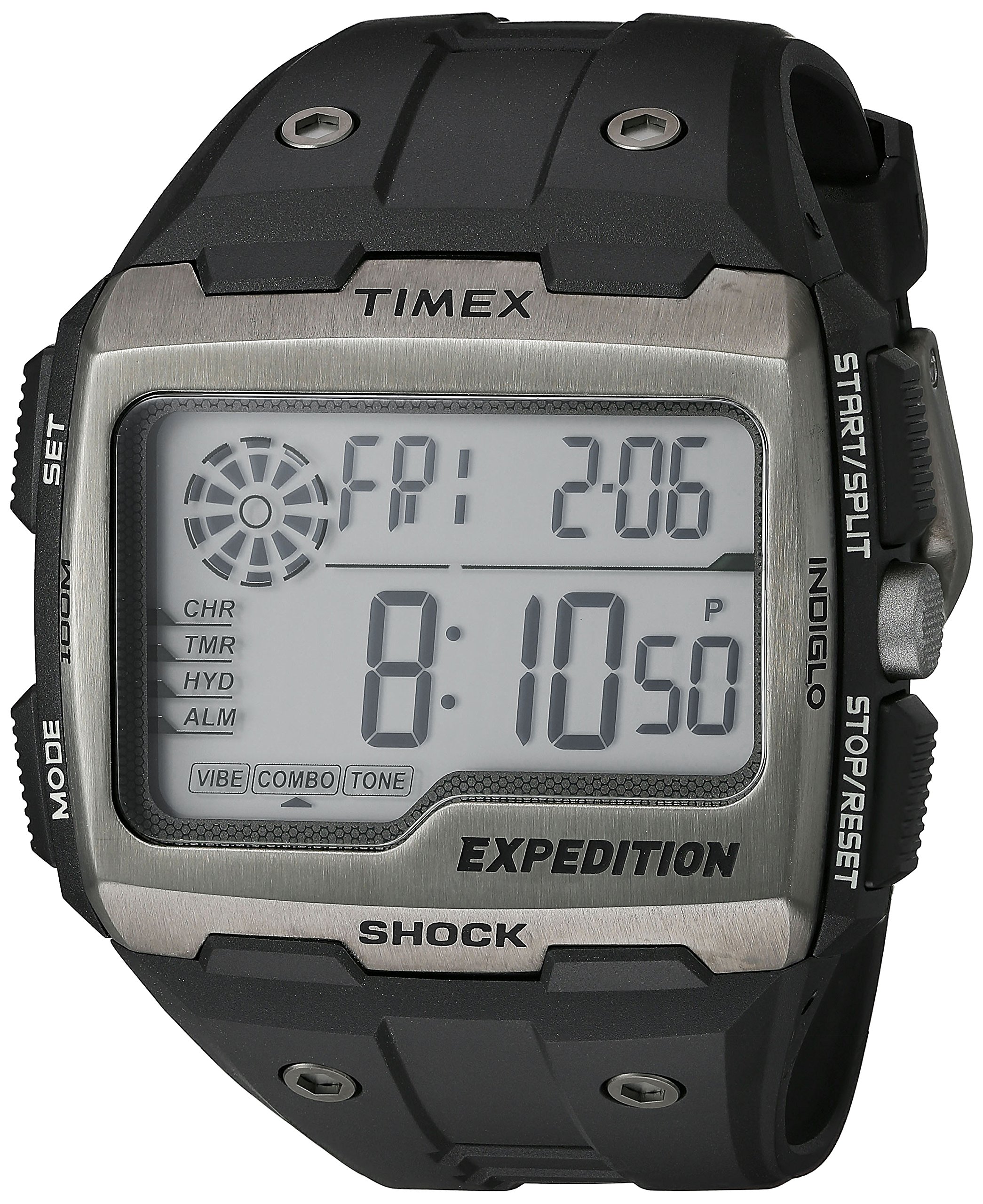 Timex Men's TW4B02500 Expedition Grid Shock Black Resin Strap Watch