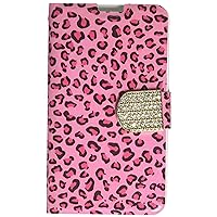 MyBat LG LS660 TRIBUTE MyJacket Wallet Carrying Case - Retail Packaging - Pink Leopard Skin